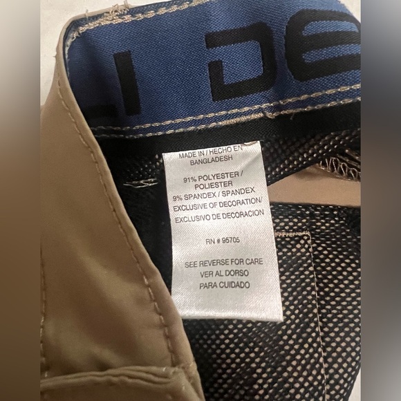 Denali Shorts Men's Size 32 Chino shorts Quick Dry Material Brown - Picture 4 of 5